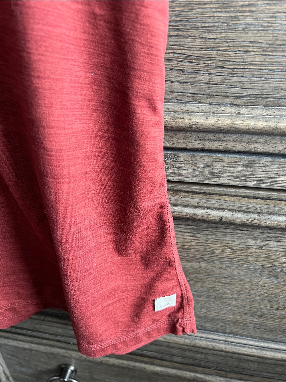 Vuori Lux Performance Racerback Tank Top - Terracotta / Burnt Sienna - Picture 3 of 4
